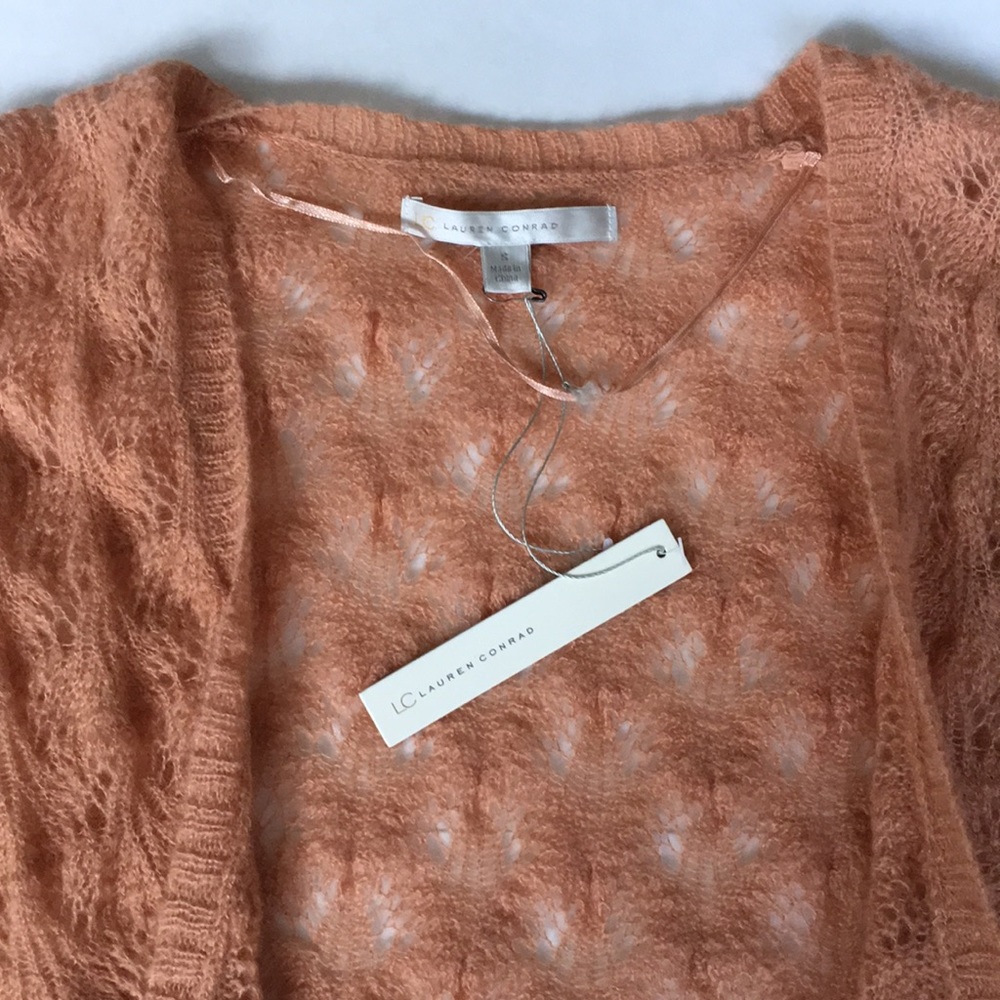 🎉 Host Pick 🎉 Lauren Conrad Pointelle Flyaway Cardigan - Size S - NWT - Picture 5 of 6